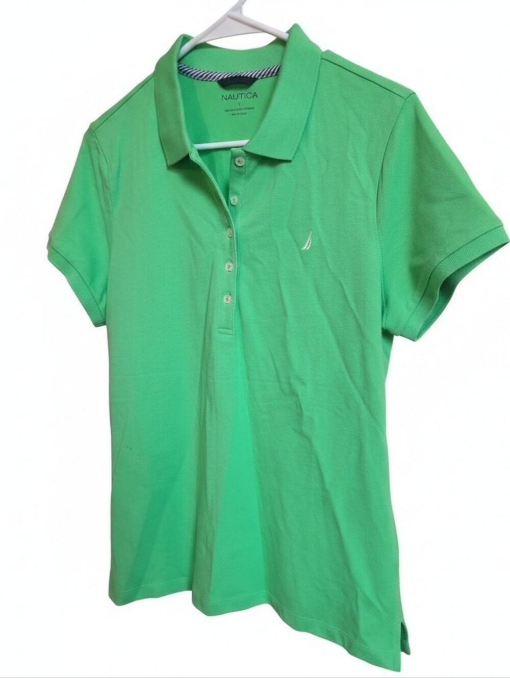 Nautica Green Short Sleeve Polo Shirt